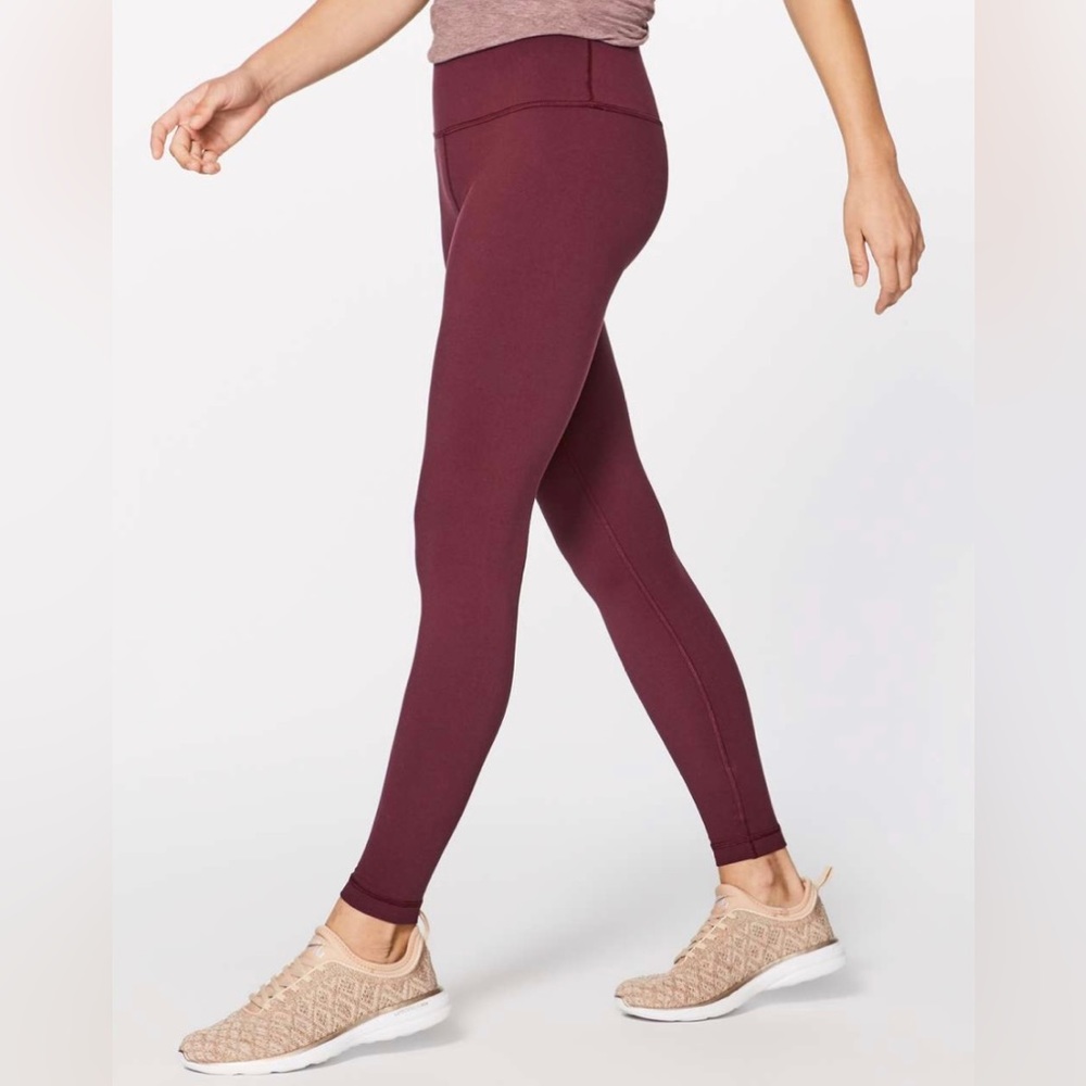 Lululemon Wunder Under Hi-Rise Tight Deep Rouge